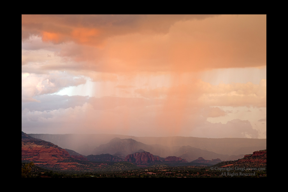 Sedona Arizona Pink Champagne Copyright Greg Lawson - Greg Lawson Art Galleries Sedona