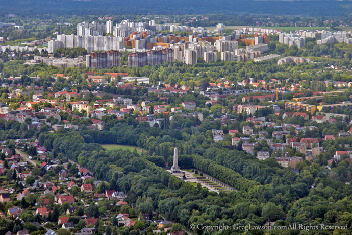 Berlin Germany, aerial view, photograph copyright Greg Lawson